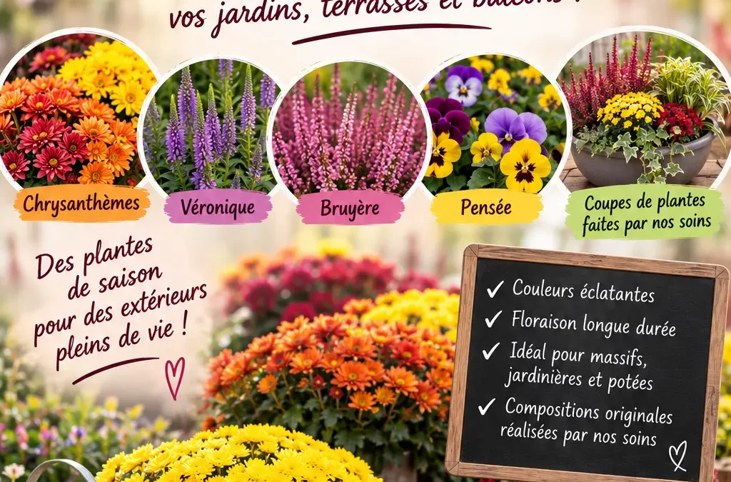 Arrivage de chrysanthèmes mi-octobre 🌼