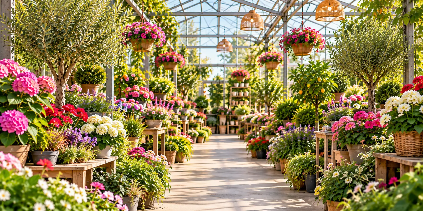 Fleurs et plantes de la jardinerie La Serre de Claire à Pocé-sur-Cisse